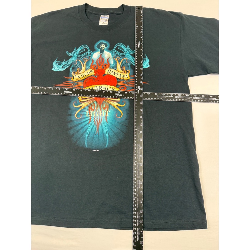 Carlos Santana Embrace Your Light Tour T Shirt Black Size XL 2005 Concert Music - Picture 6 of 9
